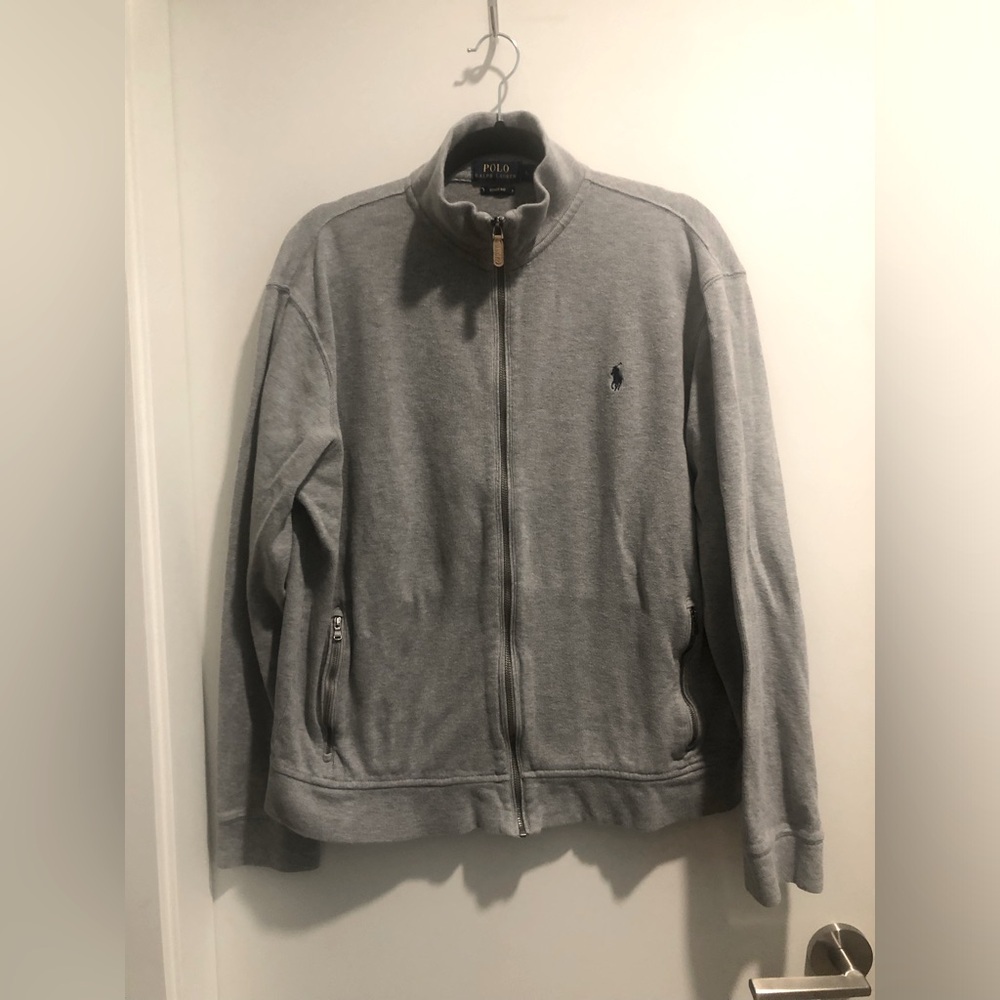 Men’s Polo by Ralph Lauren Estate Rib Full Zip with collar - size large